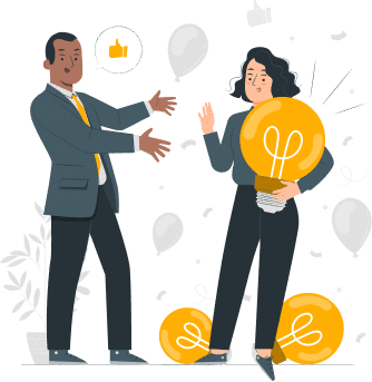 Two professionals discussing the differences of iva vs ivr 